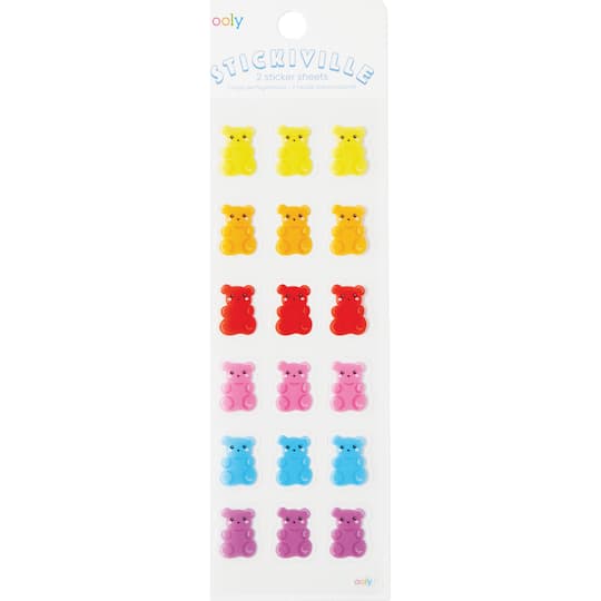 OOLY Stickiville Gummy Bear Stickers